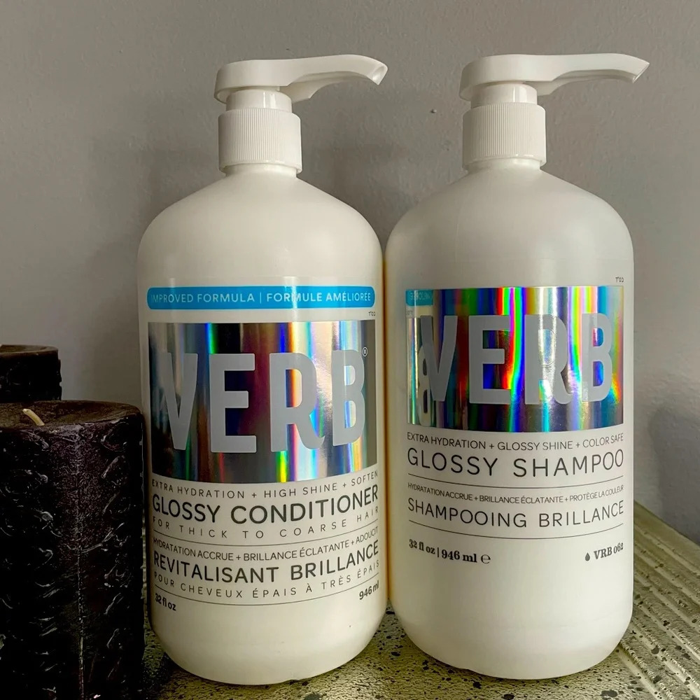 NEW- Verb Glossy Shampoo & Conditioner 32.oz set